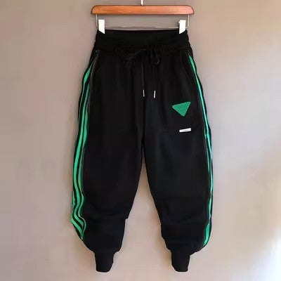 Zipper Versatile Casual Pants Feet Sports Sweatpants