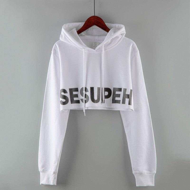 Ultra short hoodie for women's