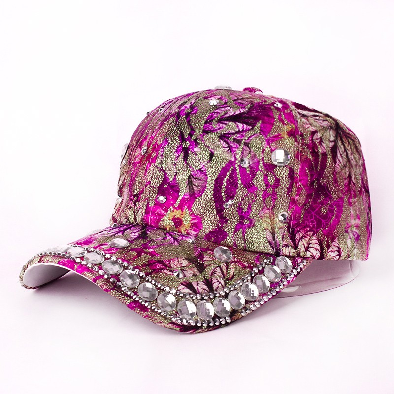 Diamond Pearl Baseball Cap Duck Tongue Hat