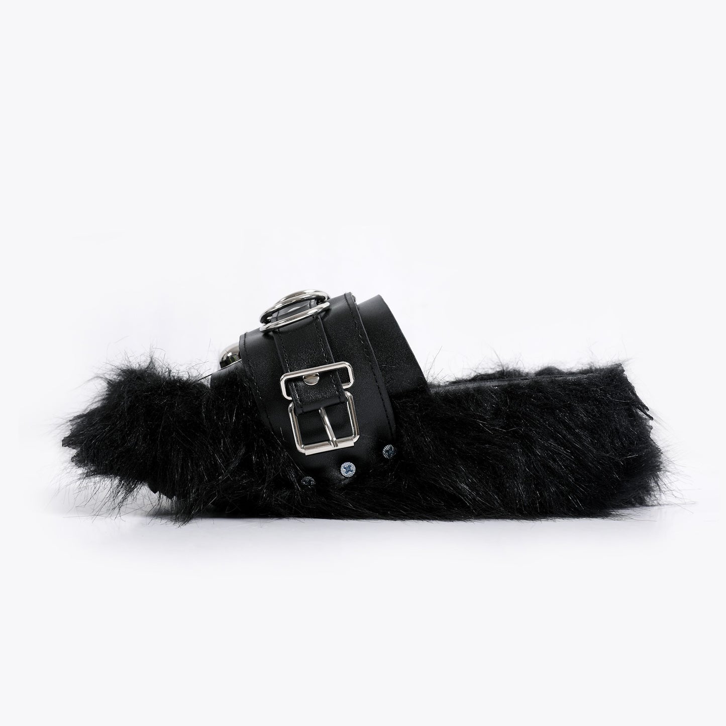 Subculture dark metal punk furry slippers