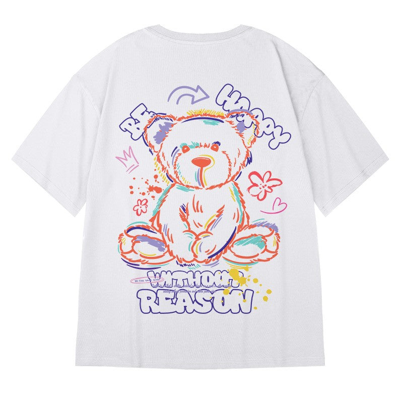 Tshirt couple's men's and women's oversized teddy bear t-shirt