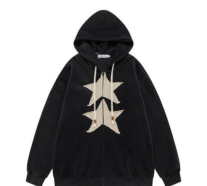 star cardigan sweatshirt jacket