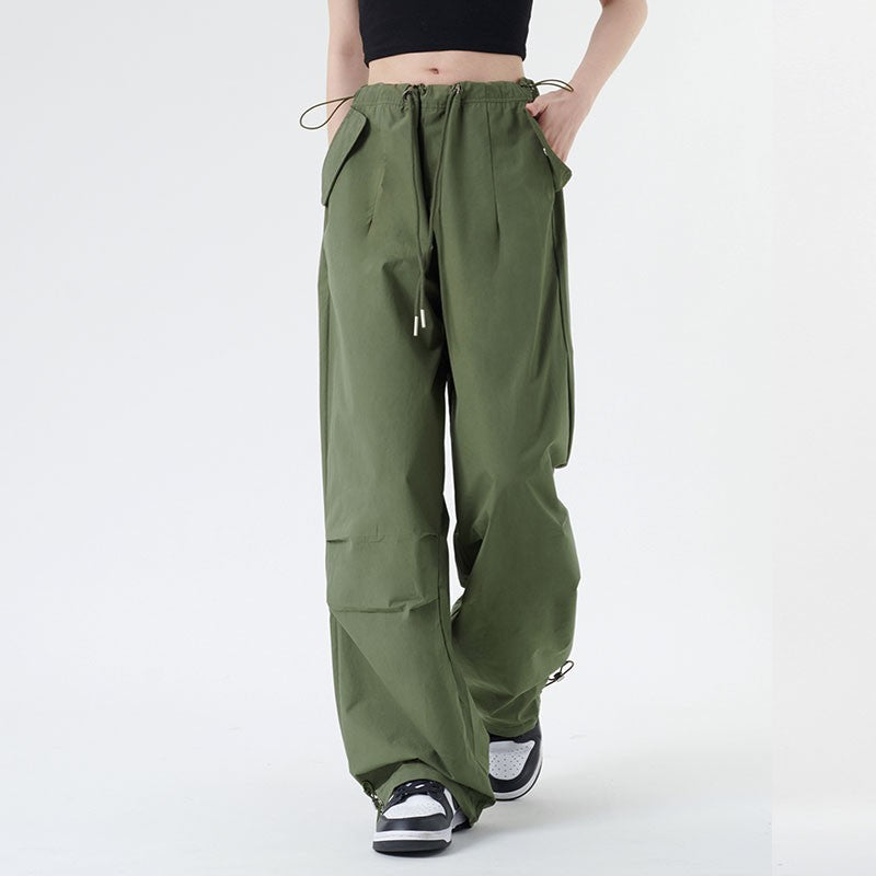 Joggerants for women's thin loose straight wide leg floor long pants