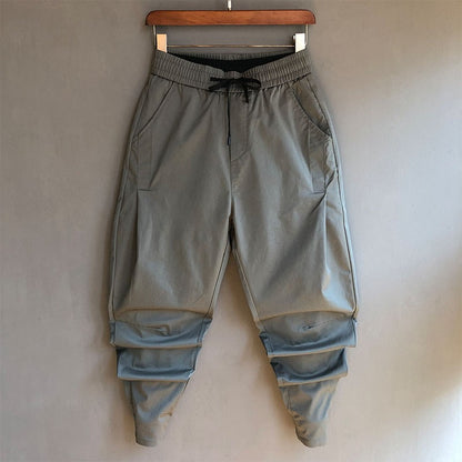 Slim Fit Solid Color Casual Men' Long Pants