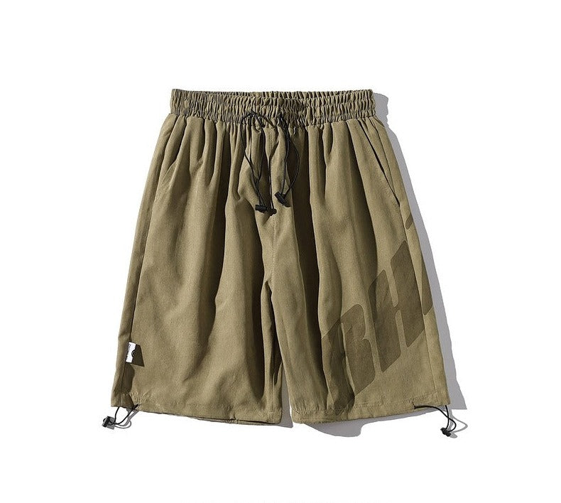 Printed sports five-point pants for men in summe casual shorts.