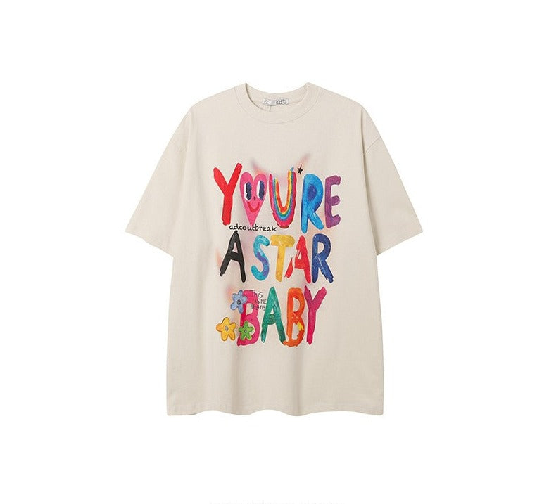 You Are Star Letter Printed Unisex T-shirts