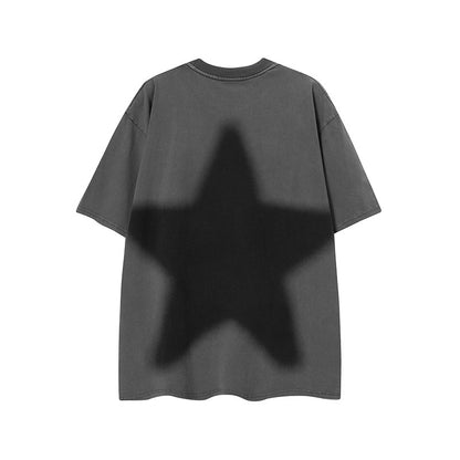 Oversized Star Print Unisex T-shirt