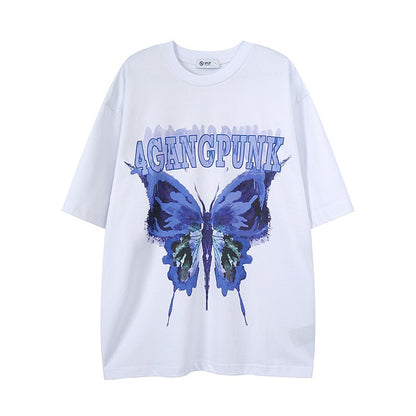 Original butterfly print unisex short-sleeved T-shirt