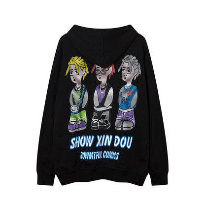 Hoodies unisex foam printed oversize hoodies