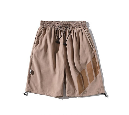 Printed sports five-point pants for men in summe casual shorts.