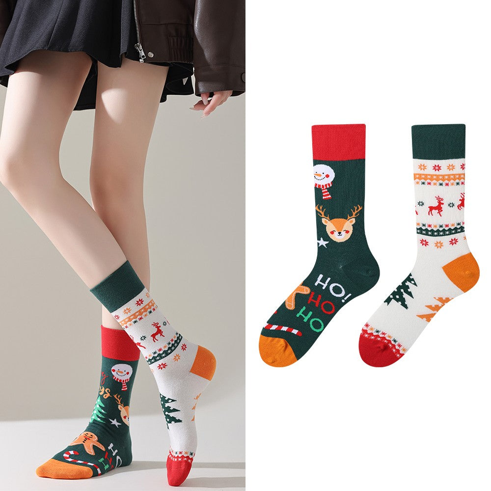 Trendy socks original men and women cartoon creative middle tube cotton socks