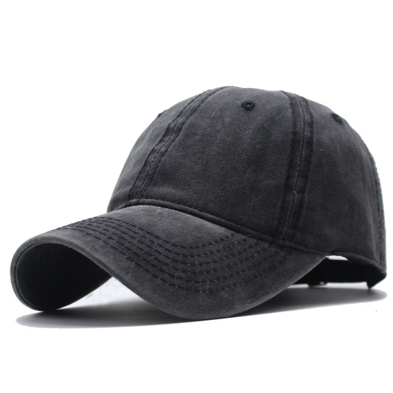 Hat Men's Retro Baseball Cap Washed Old Denim Cap