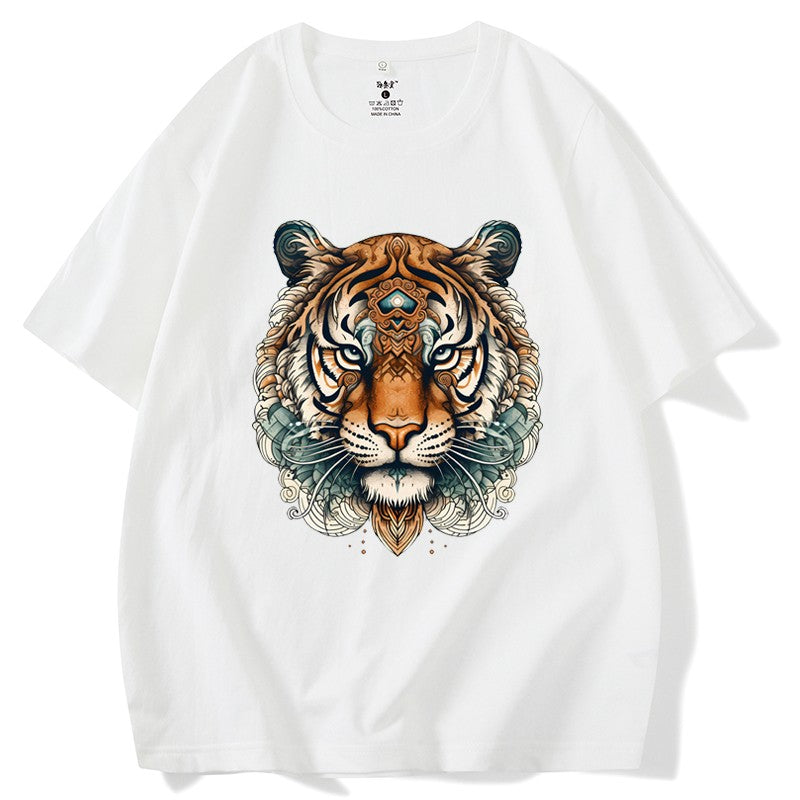 The king T-shirt pure cotton men's top