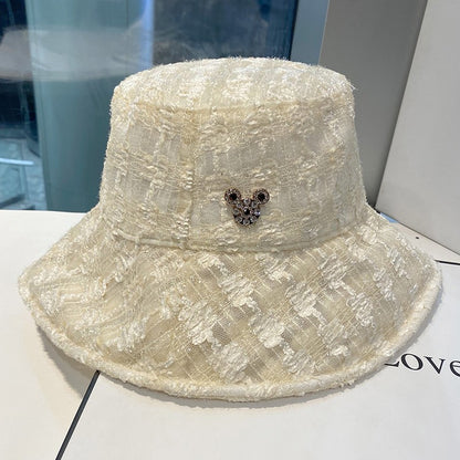 flower lace sunscreen water diamond women summer fisherman hat