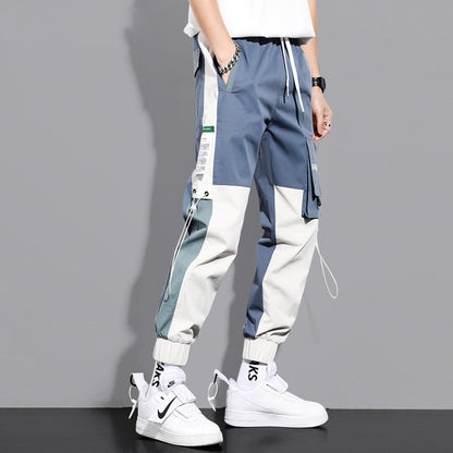 Streamer overalls men's harem pants multiple pockets