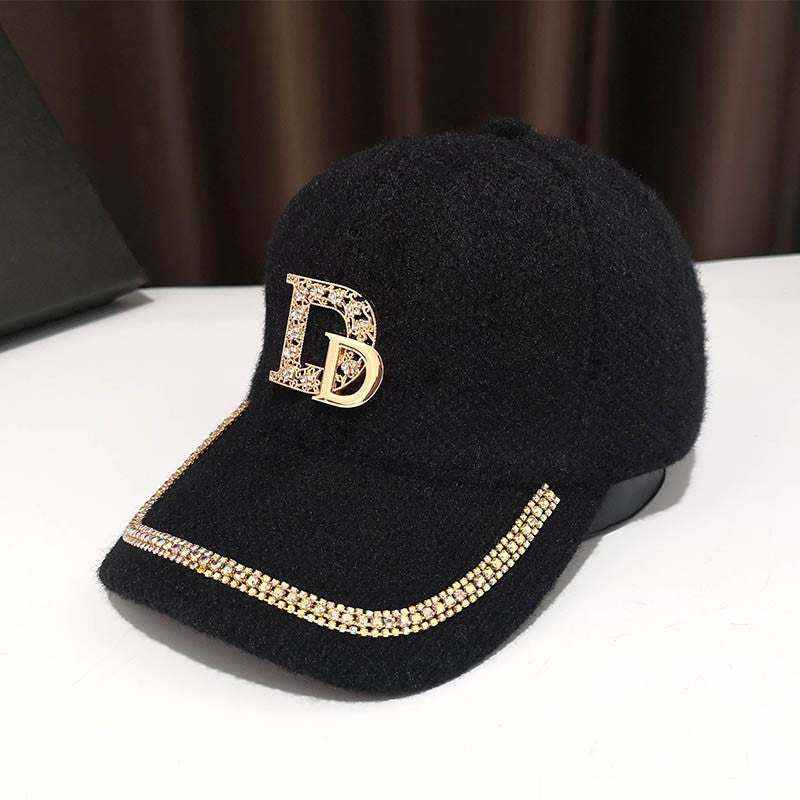 Warm Black Hat Trendy Baseball D Hat