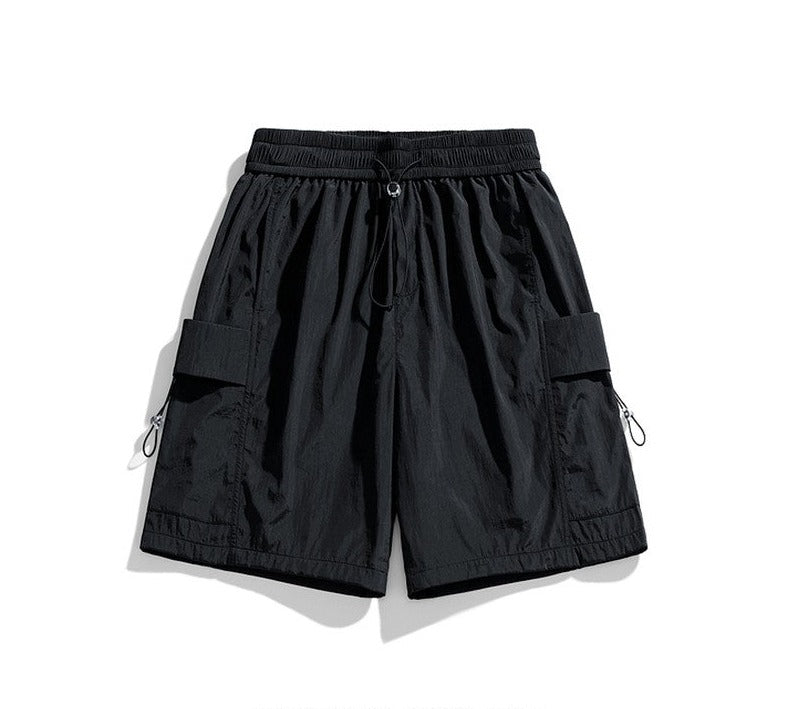 Casual sports shorts for men summer straight-leg loose pants