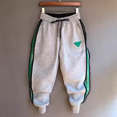 Zipper Versatile Casual Pants Feet Sports Sweatpants