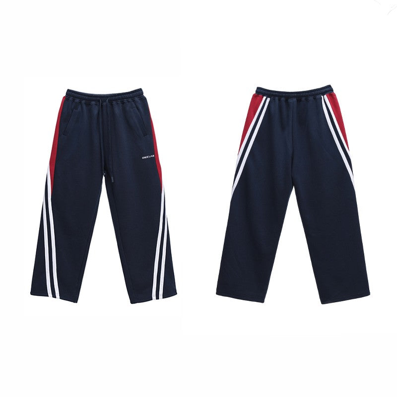 Set hip-hop navy jazz loose sweatpants