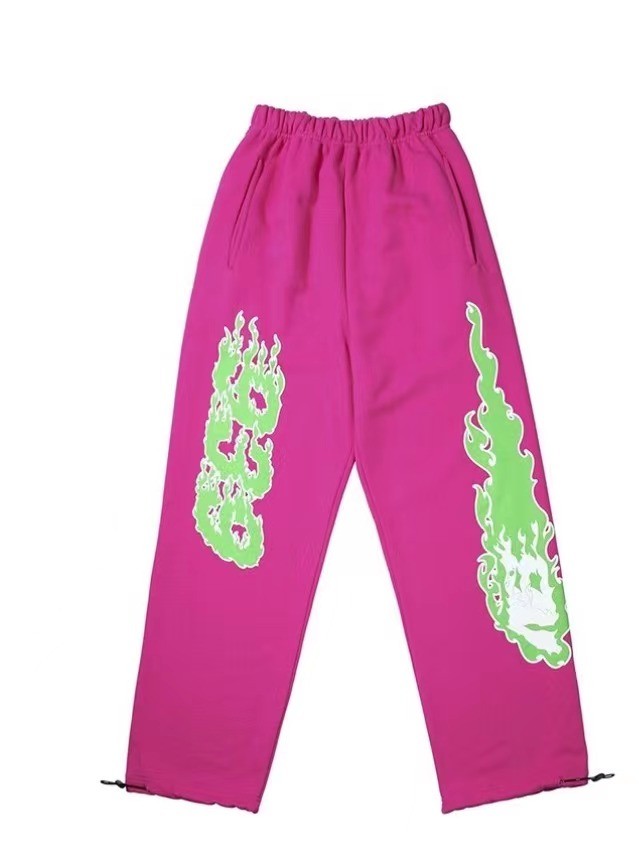 Unisex cartoon flame sports pants