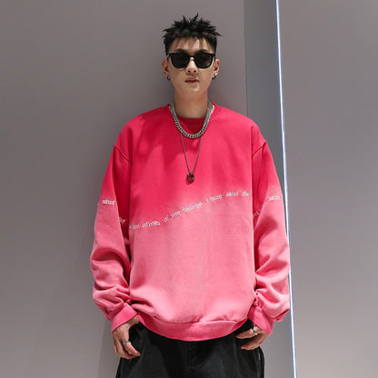 Color matching sweatshirt men's spring and autumn top