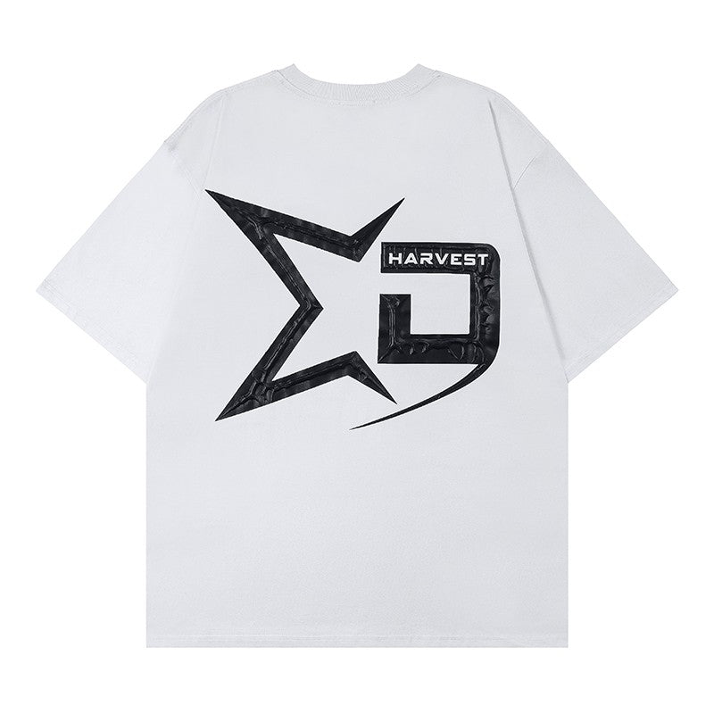 Star Letter Printing Unisex T-shirt