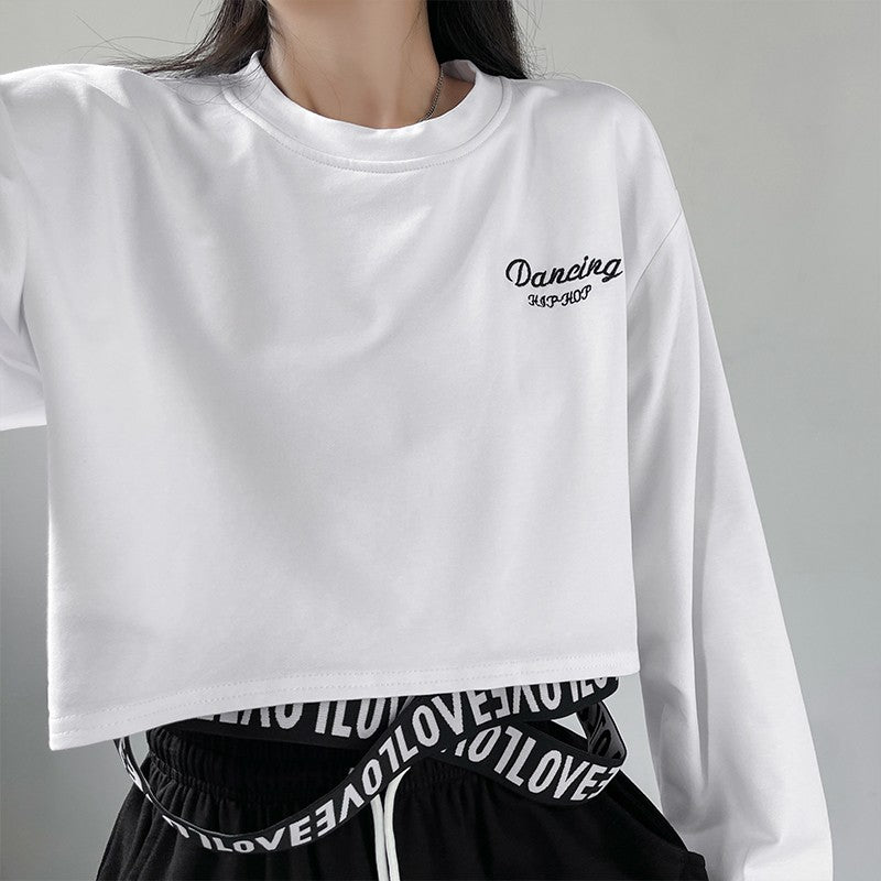 Short Street Sport Sweater Fashion Loose Jazz Set