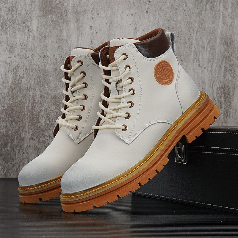 White Timba Martin boots for men