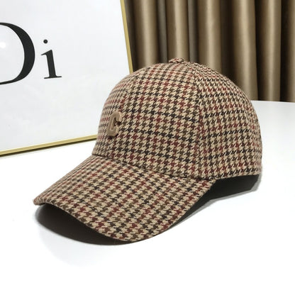 Checkered Thousand Bird Grid Baseball Cap