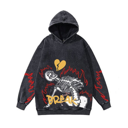 Multi option hoodies different graphics and design unisex washed pullovers