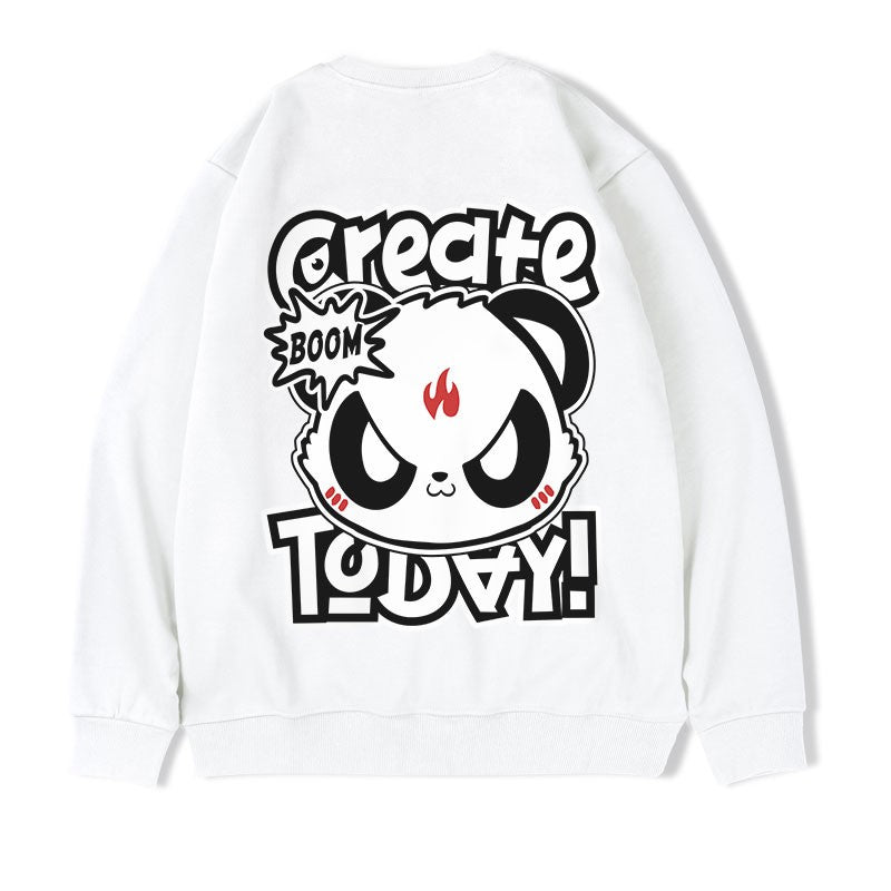 Hoodies Panda Unisex Oversize Autumn and Winter Couple Wear