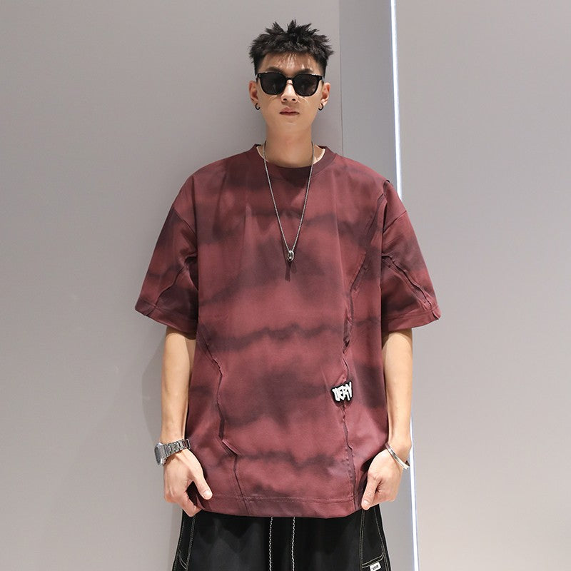 Hip-hop men matching T-shirt summer unisex loose fit