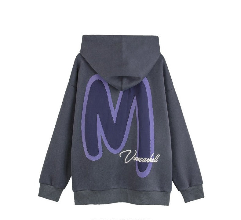 contrasting letter fashion sweatshirts