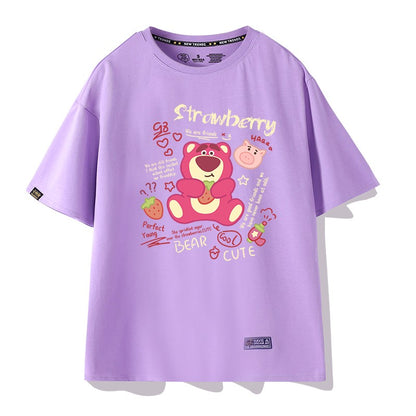 T-shirt Women's Trendy Strawberry Bear Cartoon Top