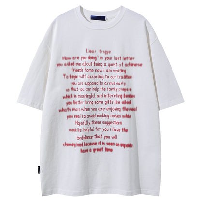 Write up t-shirts front design hip hop pure cotton unisex tee