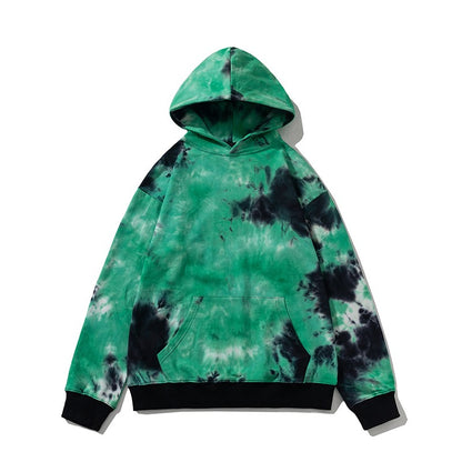 Pullover tie-dye hoodies gradient loose oversize hip-hop wear