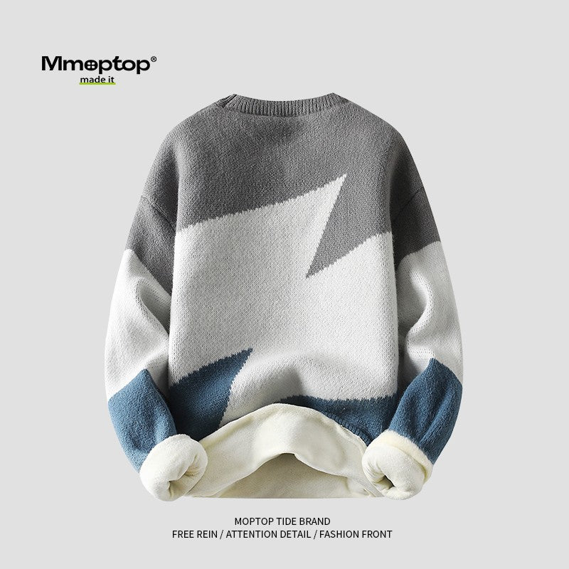 Sweater fleece for men loose fit