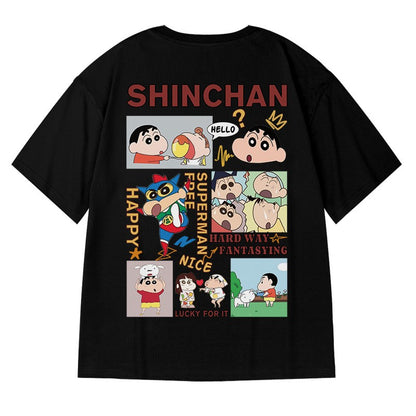 Trendy cartoon t-shirt sommer plus plus größe halbarm kleidung zu