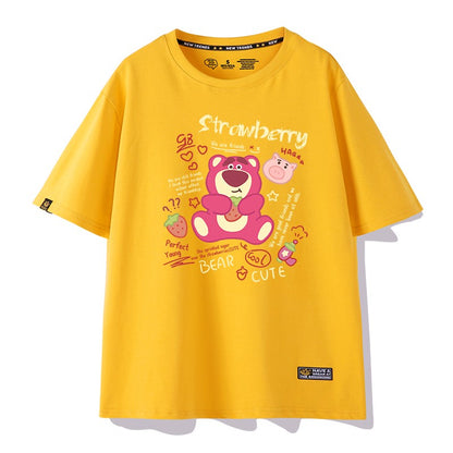 T-shirt Women's Trendy Strawberry Bear Cartoon Top