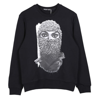 The pearl masked men's round neck sweatshirts