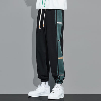 Sports mid high waist men jogger pants