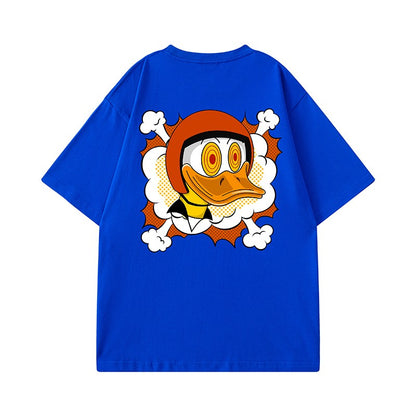 Duck creative fun spoof t-shirt men's loose fit