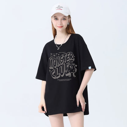 T-shirt popular loose cotton minimalist top