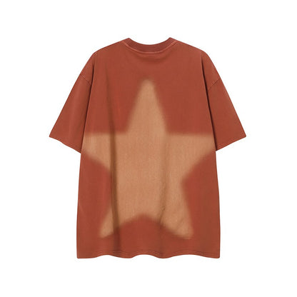 Oversized Star Print Unisex T-shirt