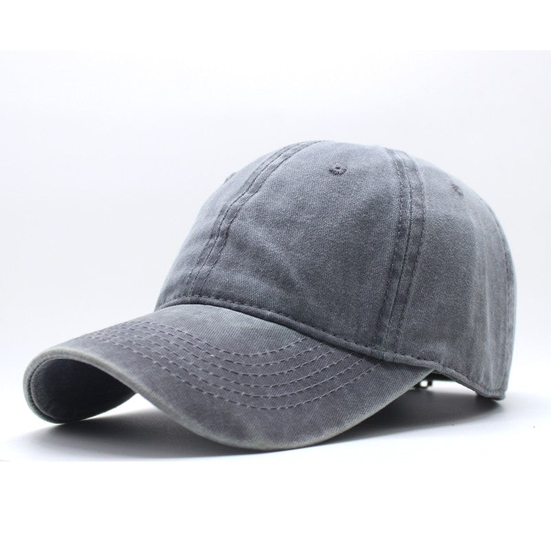 Hat Men's Retro Baseball Cap Washed Old Denim Cap