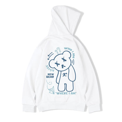 Hoodies where i am graphic vibe oversize couple wear