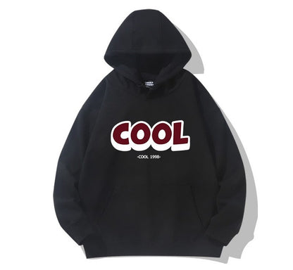 Burgundy heavyweight hoodies oversize couple pullover