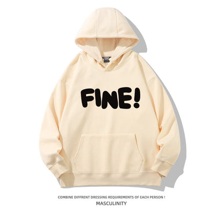 Hooded heavyweight oversize couple sweatshirt