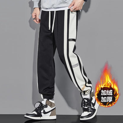 Joggers men's trendy patchwork sports pants