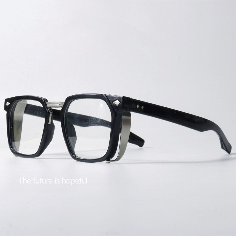 Black eyeglass frame UV400 blue sunglasses